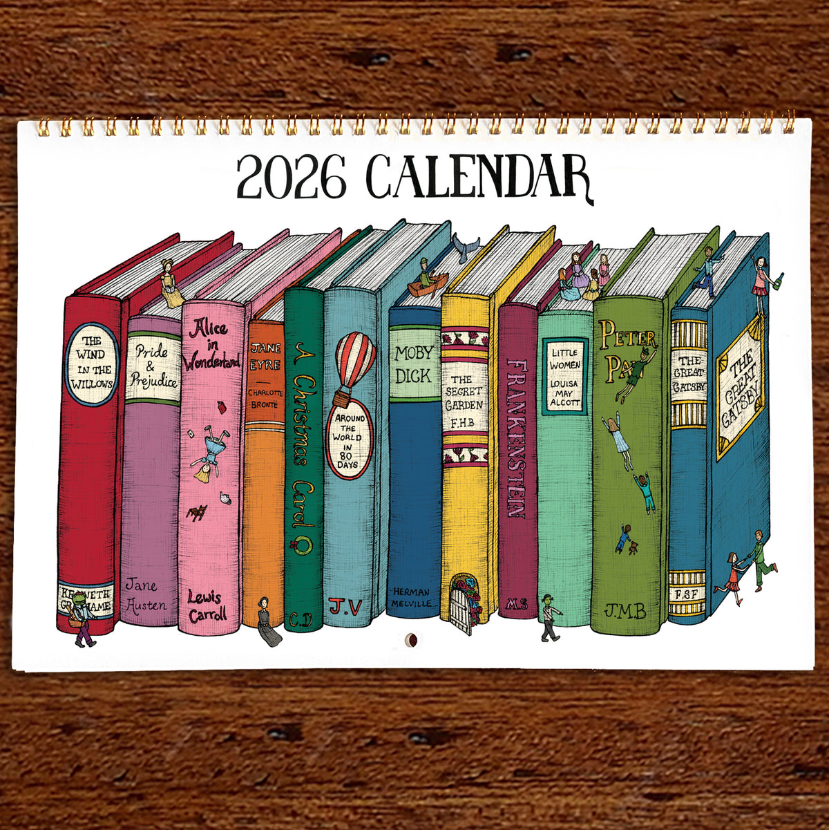 Book Themed 2026 Artist Calendar