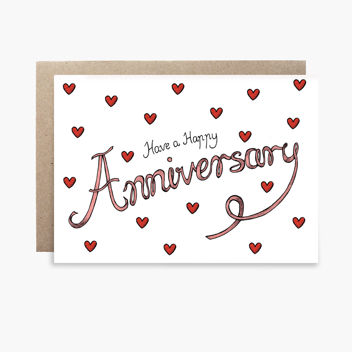 Anniversary Hearts - Wedding Anniversary Card