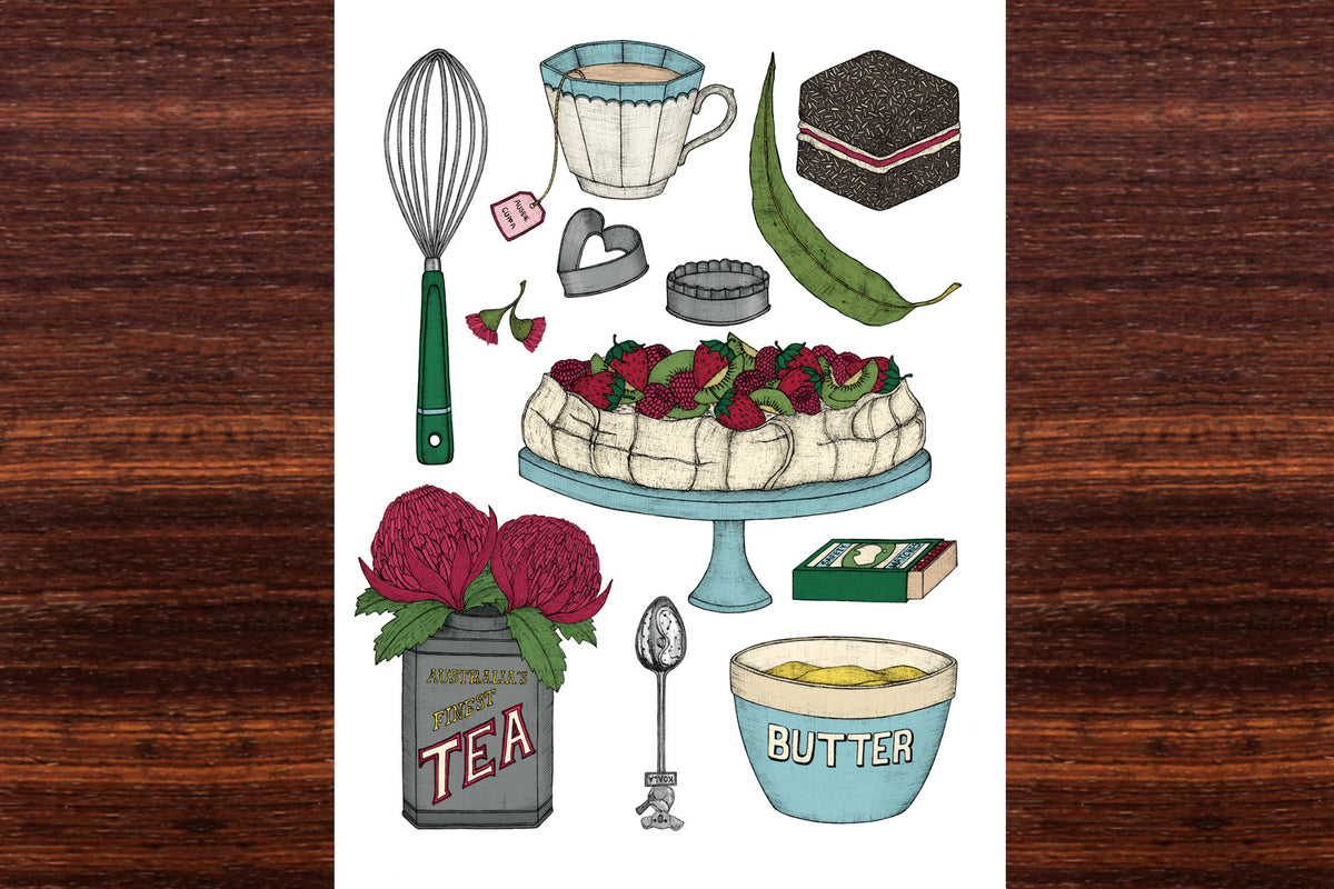 My Australian Kitchen - Art Print