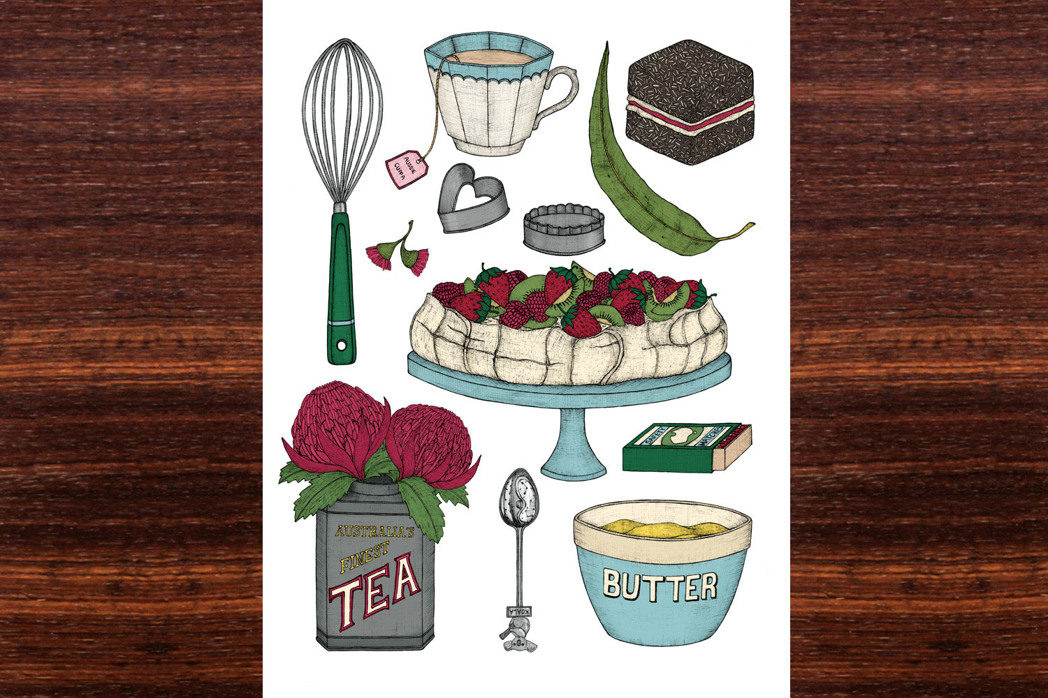 My Australian Kitchen - Art Print