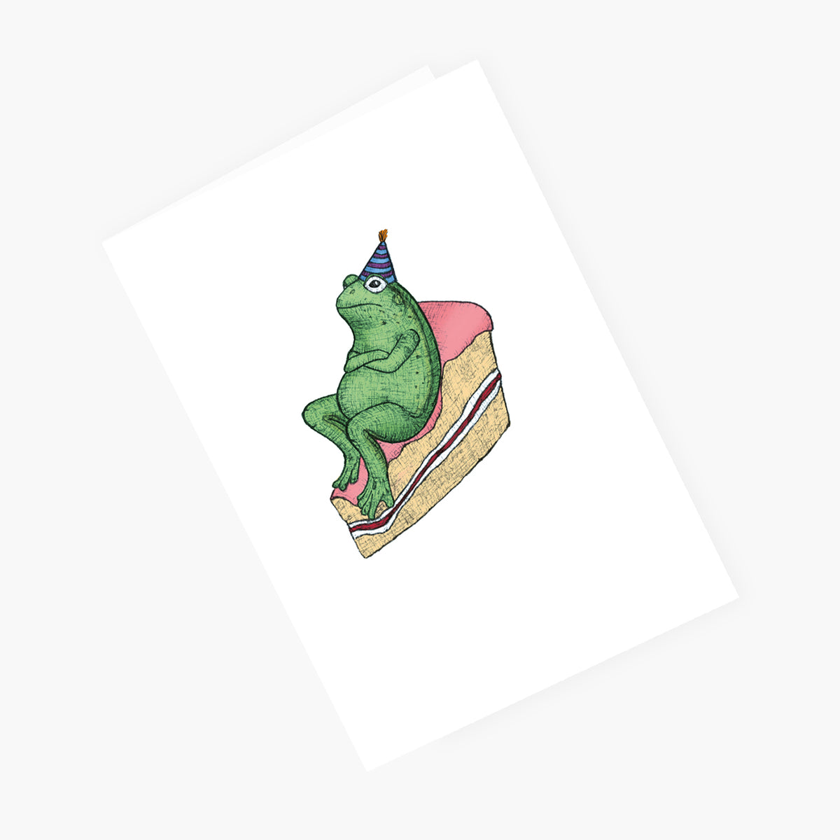 Birthday Frog - Happy Birthday Card