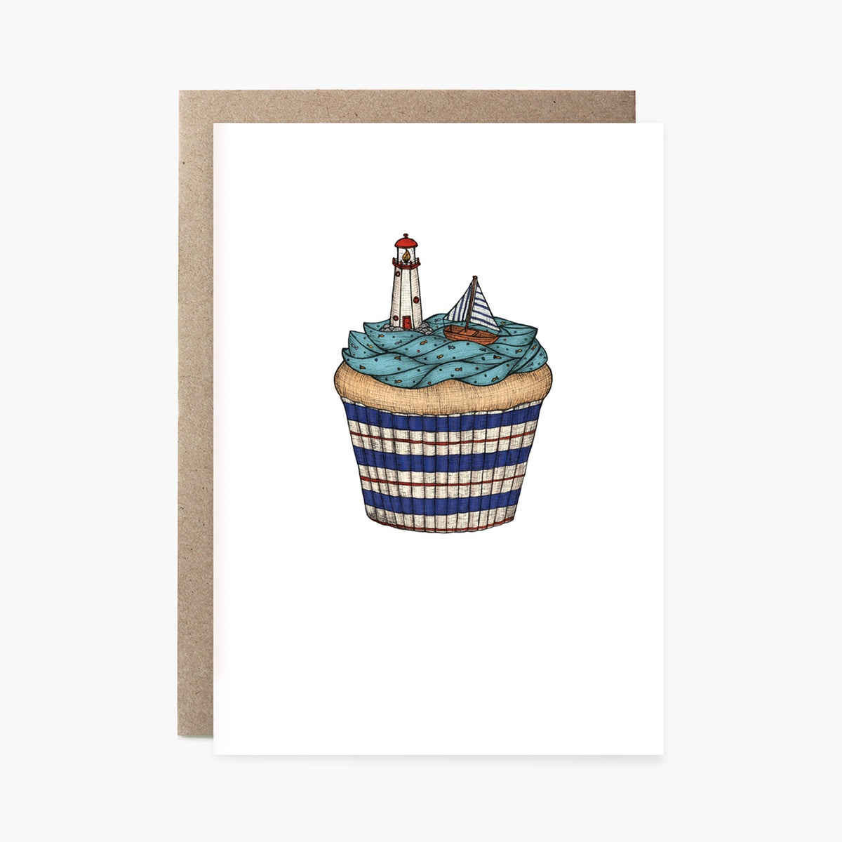 Cupcake Seaside - Greeting Card