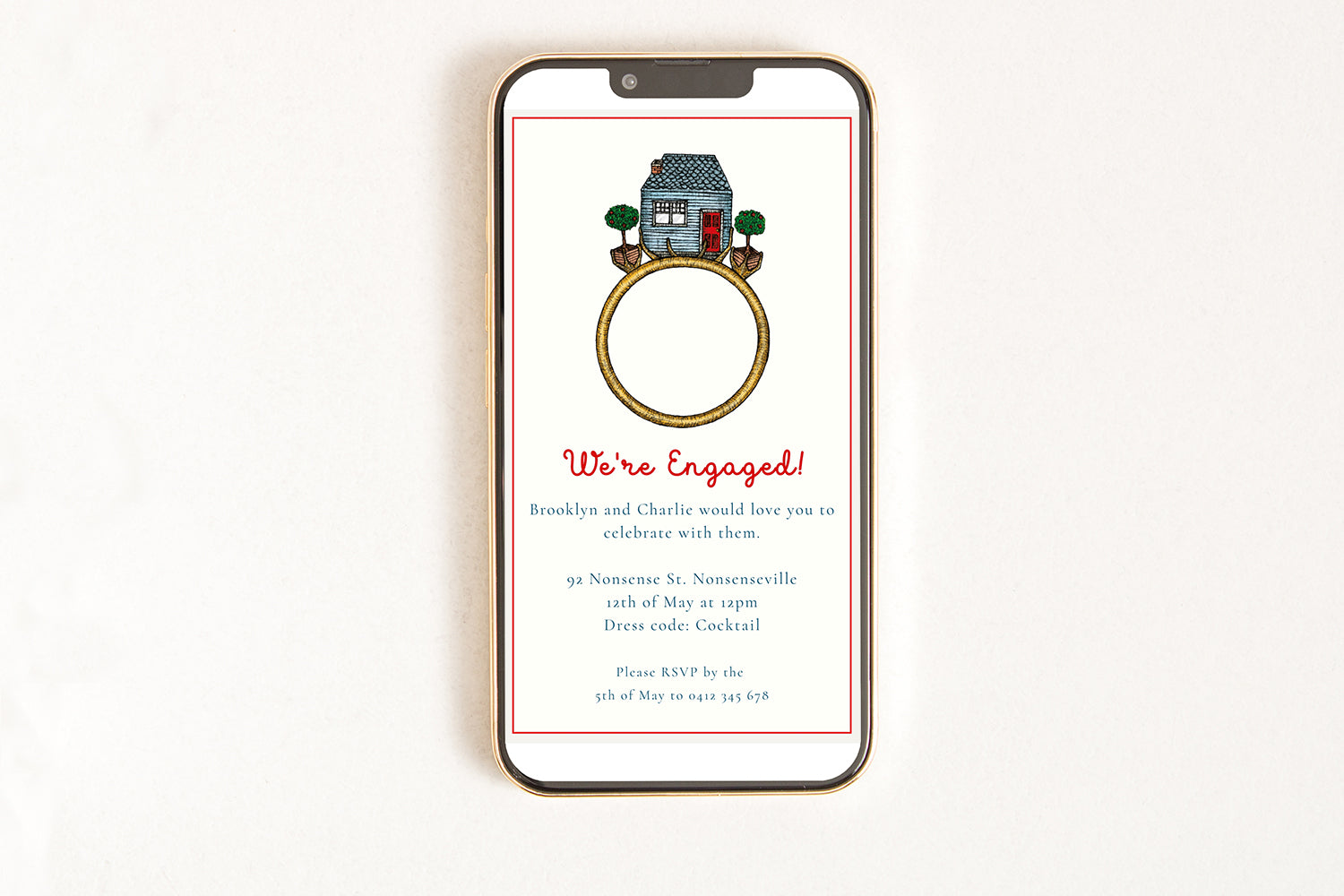 Engagement House - Digital Invitation