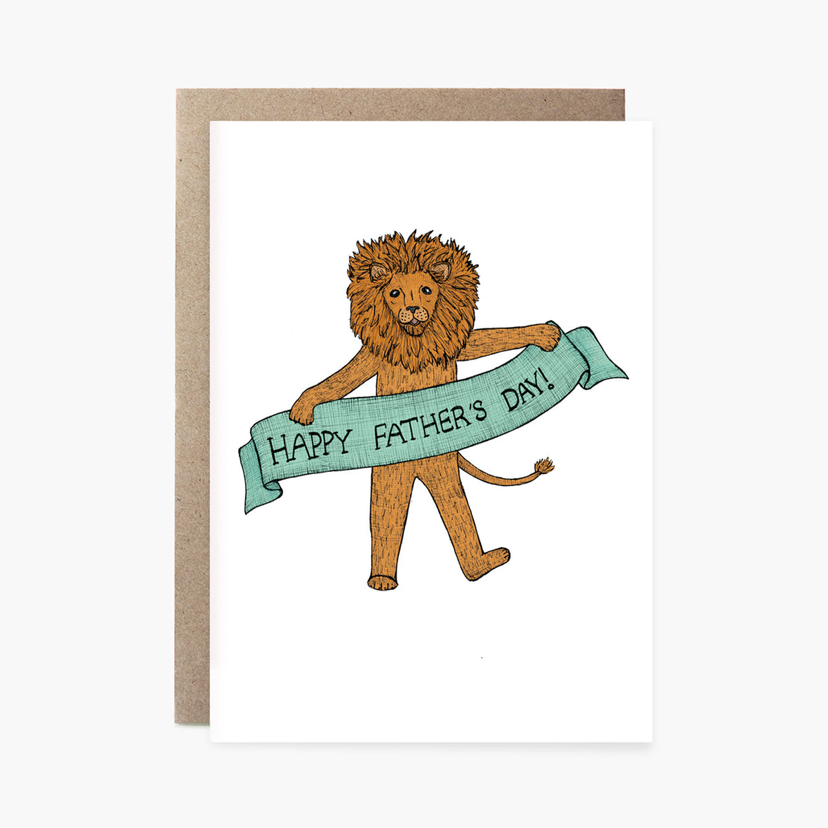 Father's Day Lion - Father's Day Card