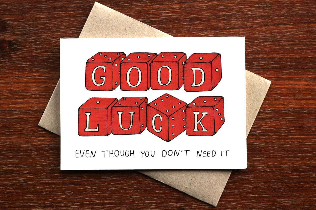 Lucky Dice - Good Luck Card