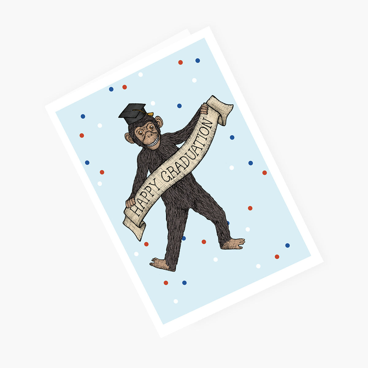 Graduation Chimp - Congratulations Graduation Card