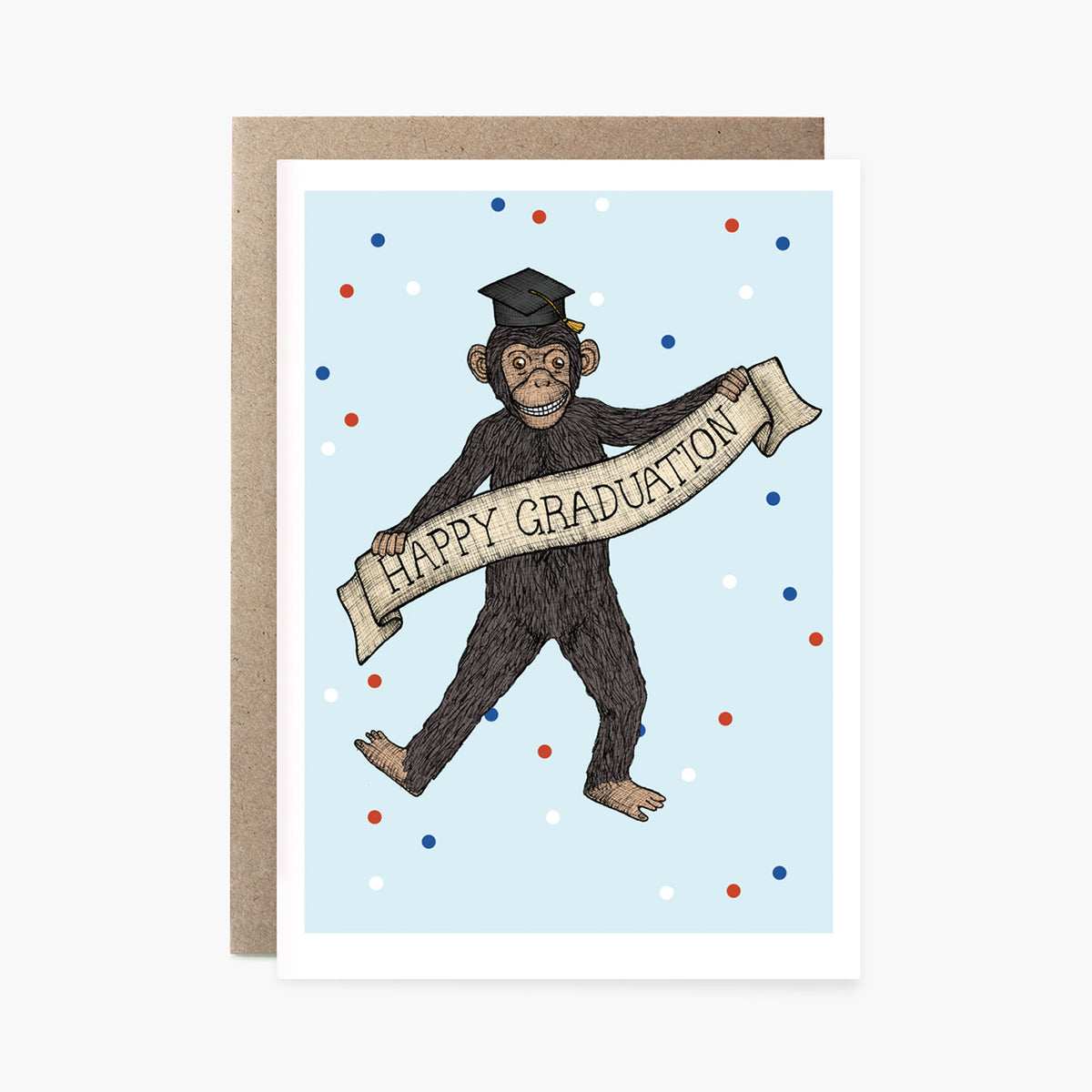 Graduation Chimp - Congratulations Graduation Card
