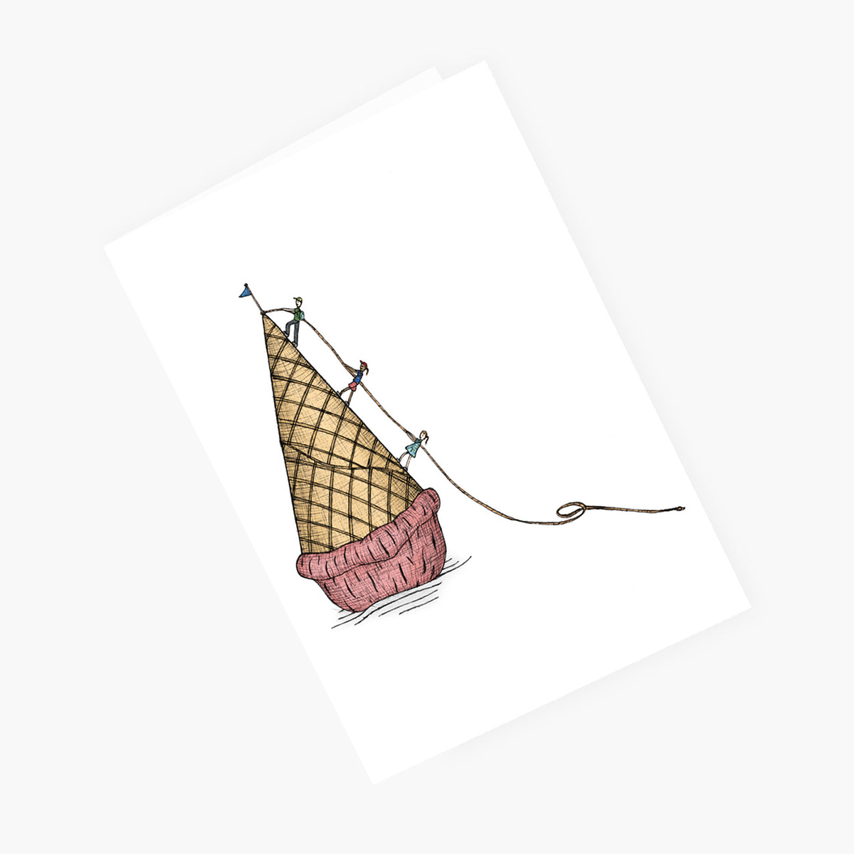 Ice Cream Climbers - Greeting Card