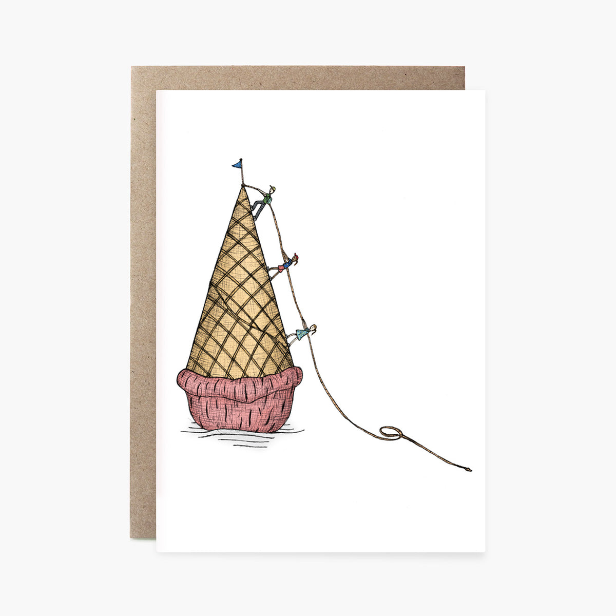 Ice Cream Climbers - Greeting Card