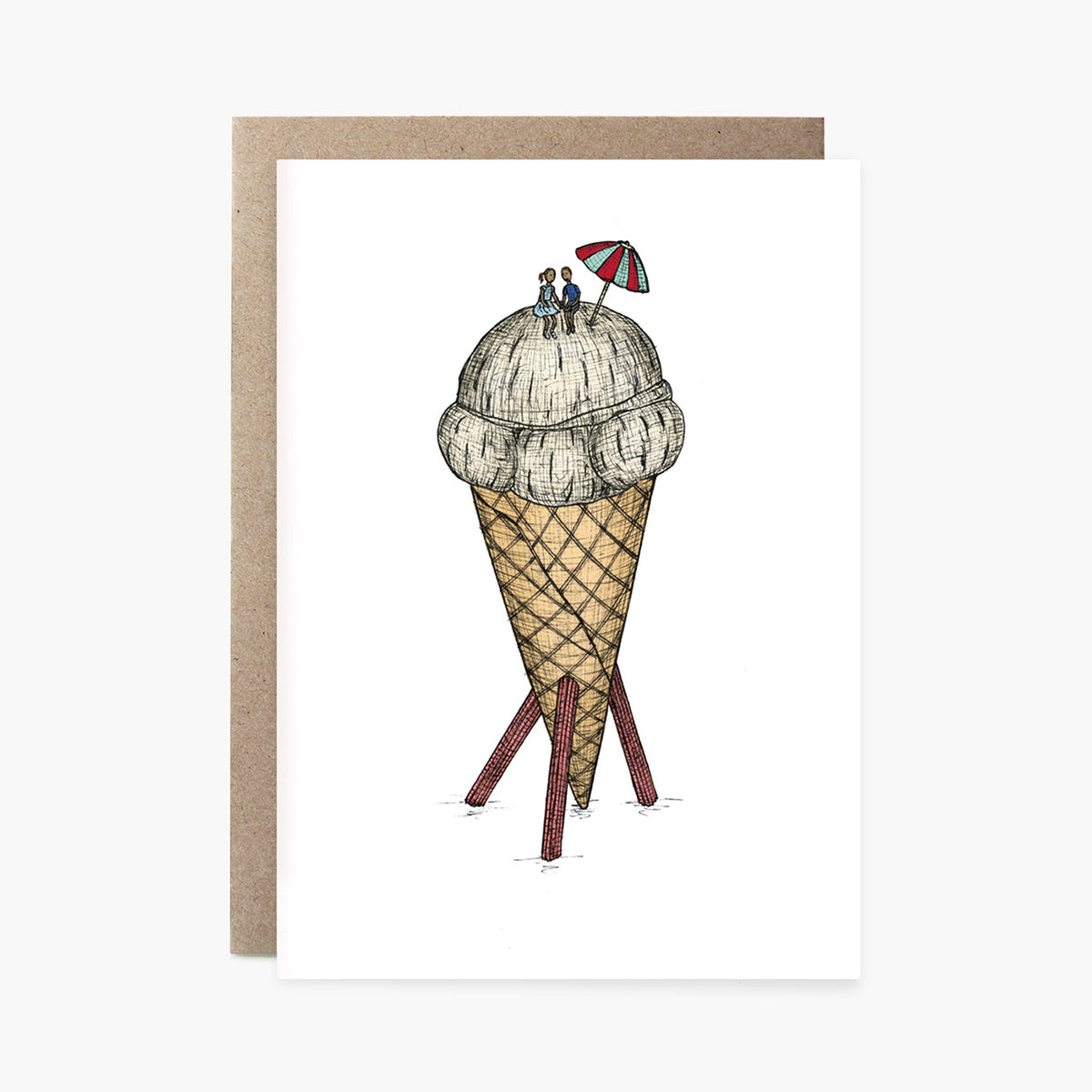 Ice Cream Date - Loving Card