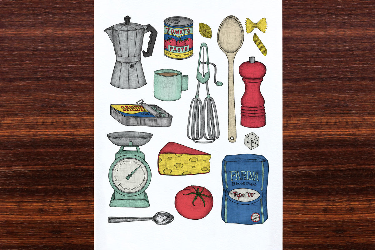 My Italian Kitchen - Art Print