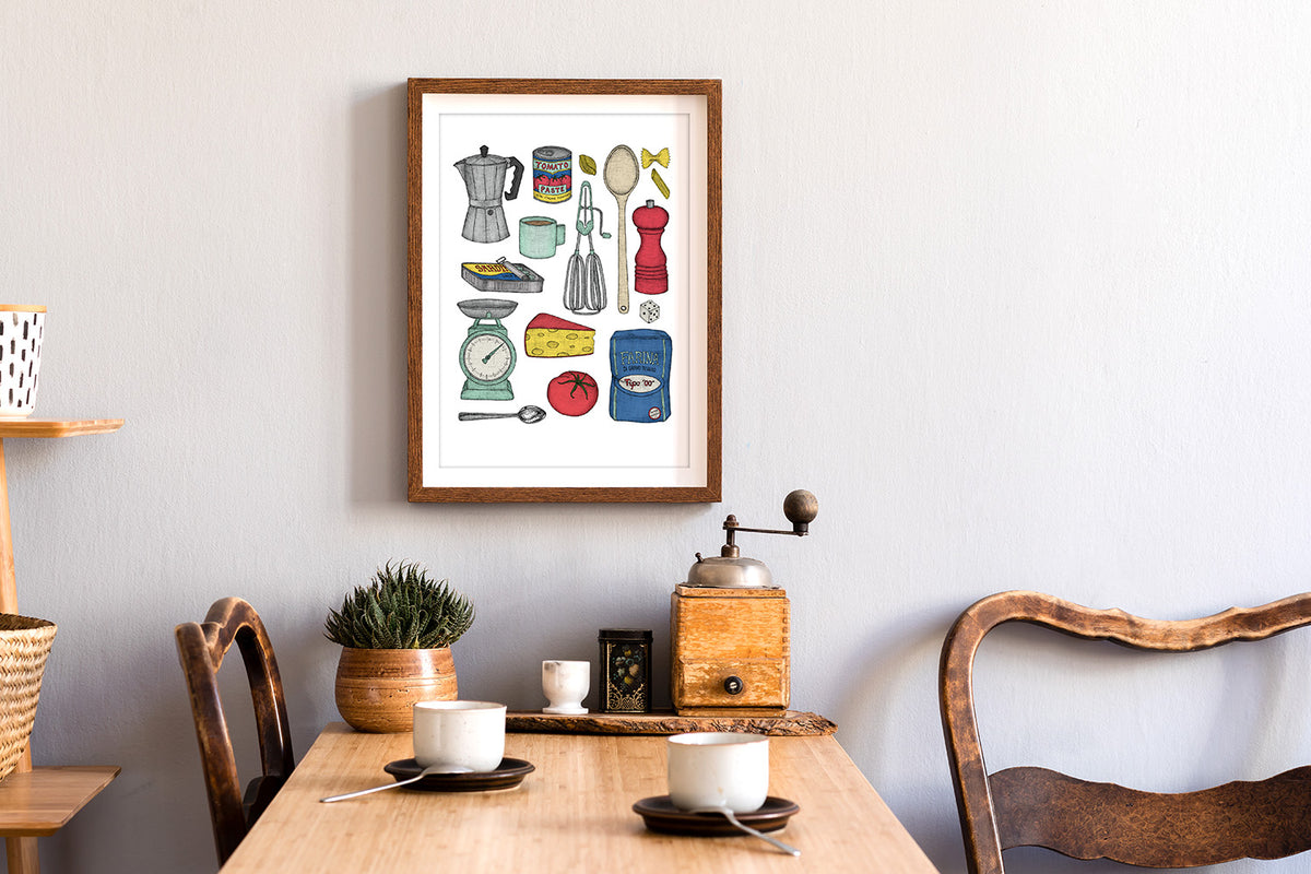 My Italian Kitchen - Art Print