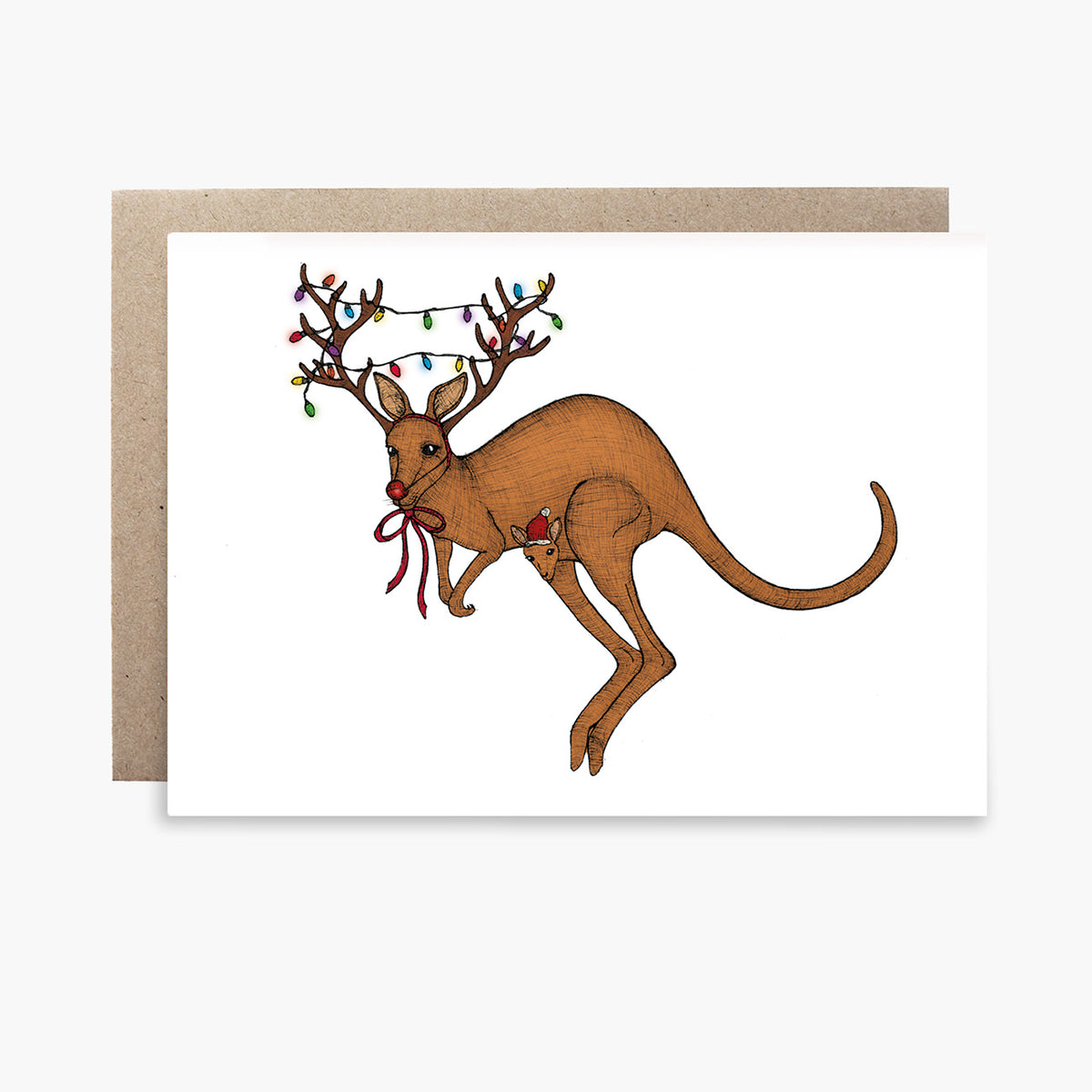 Kangaroo Christmas - Christmas Card