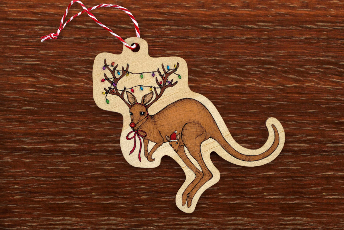 Kangaroo - Christmas Ornament