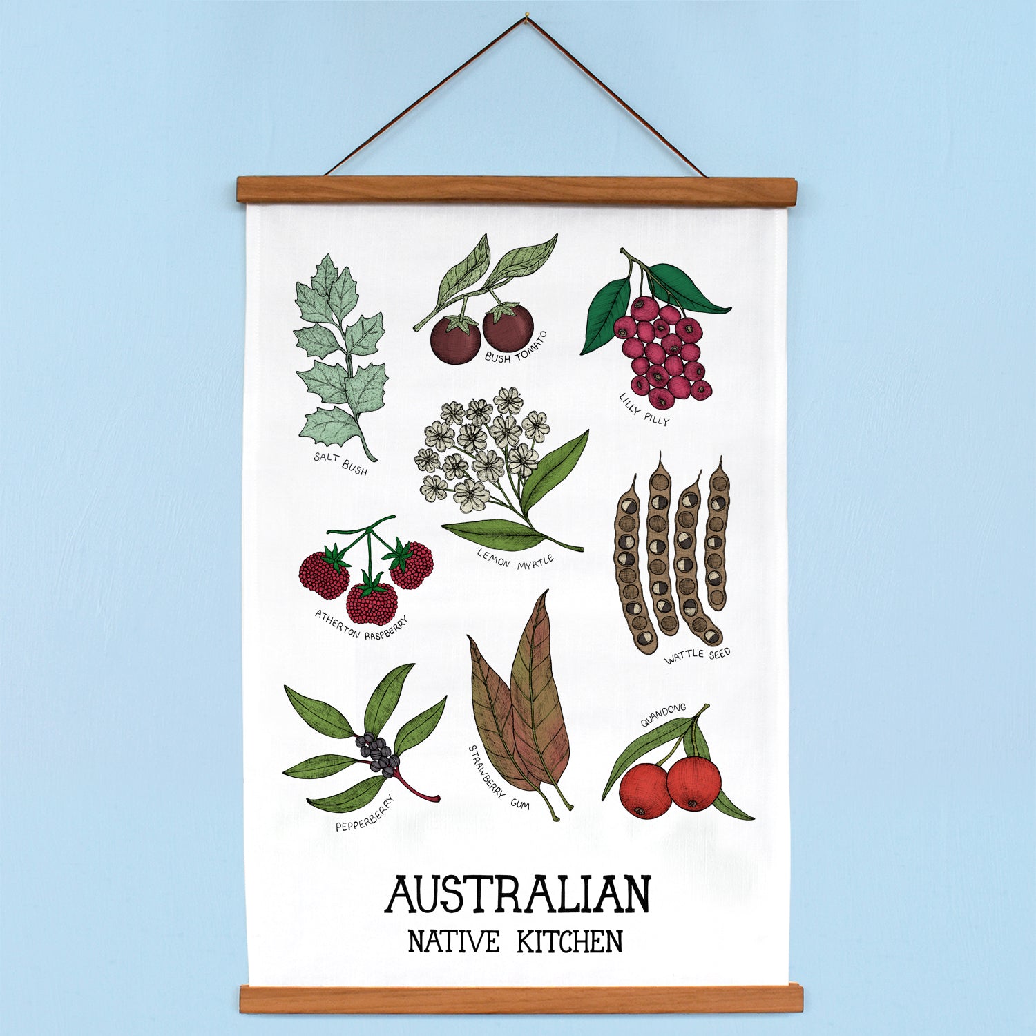 Australian Native Kitchen - Art Tea Towels