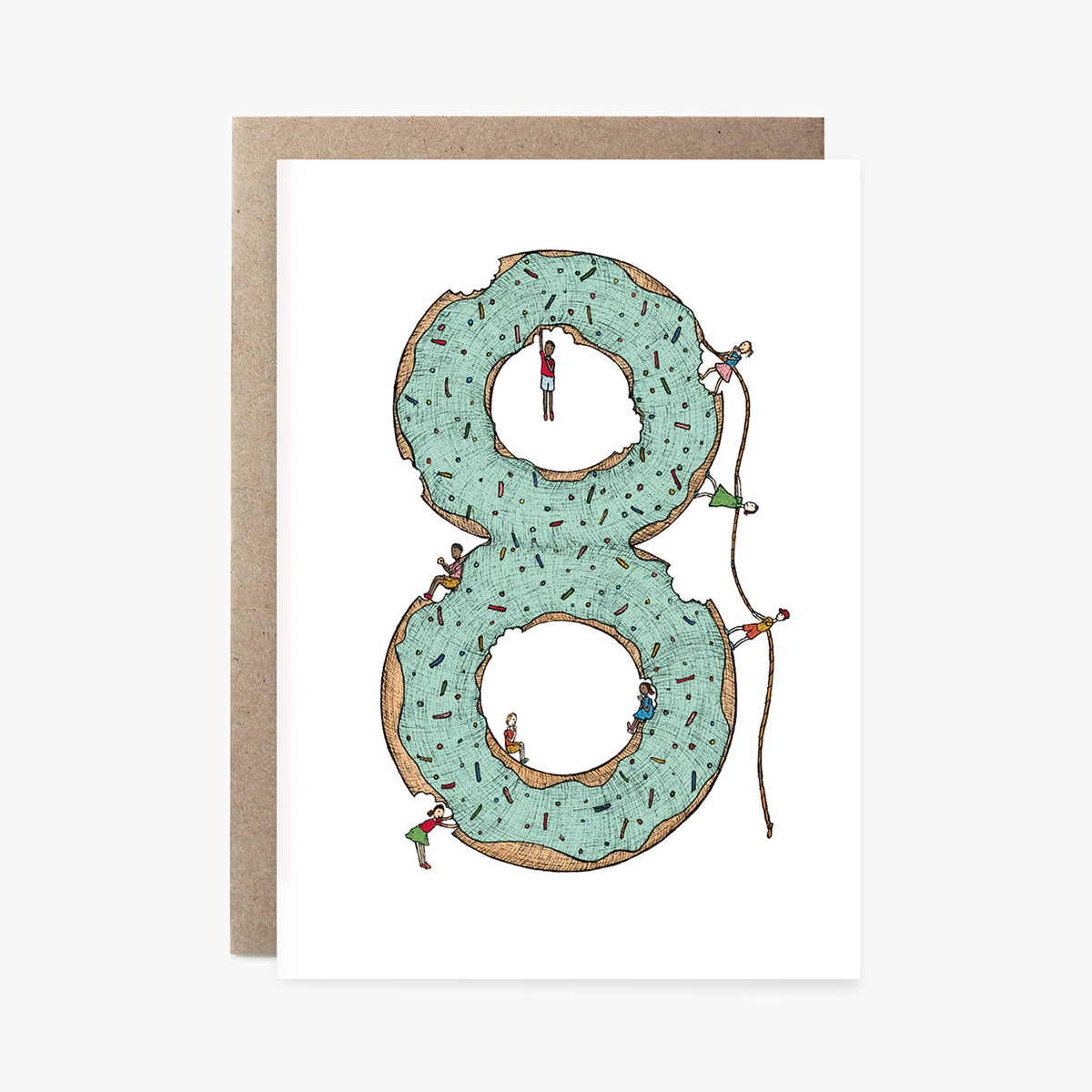 Number Eight - 8th Birthday Card