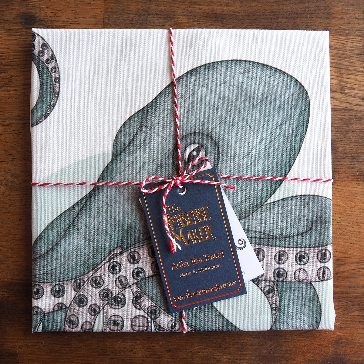 Octopus - Art Tea Towel