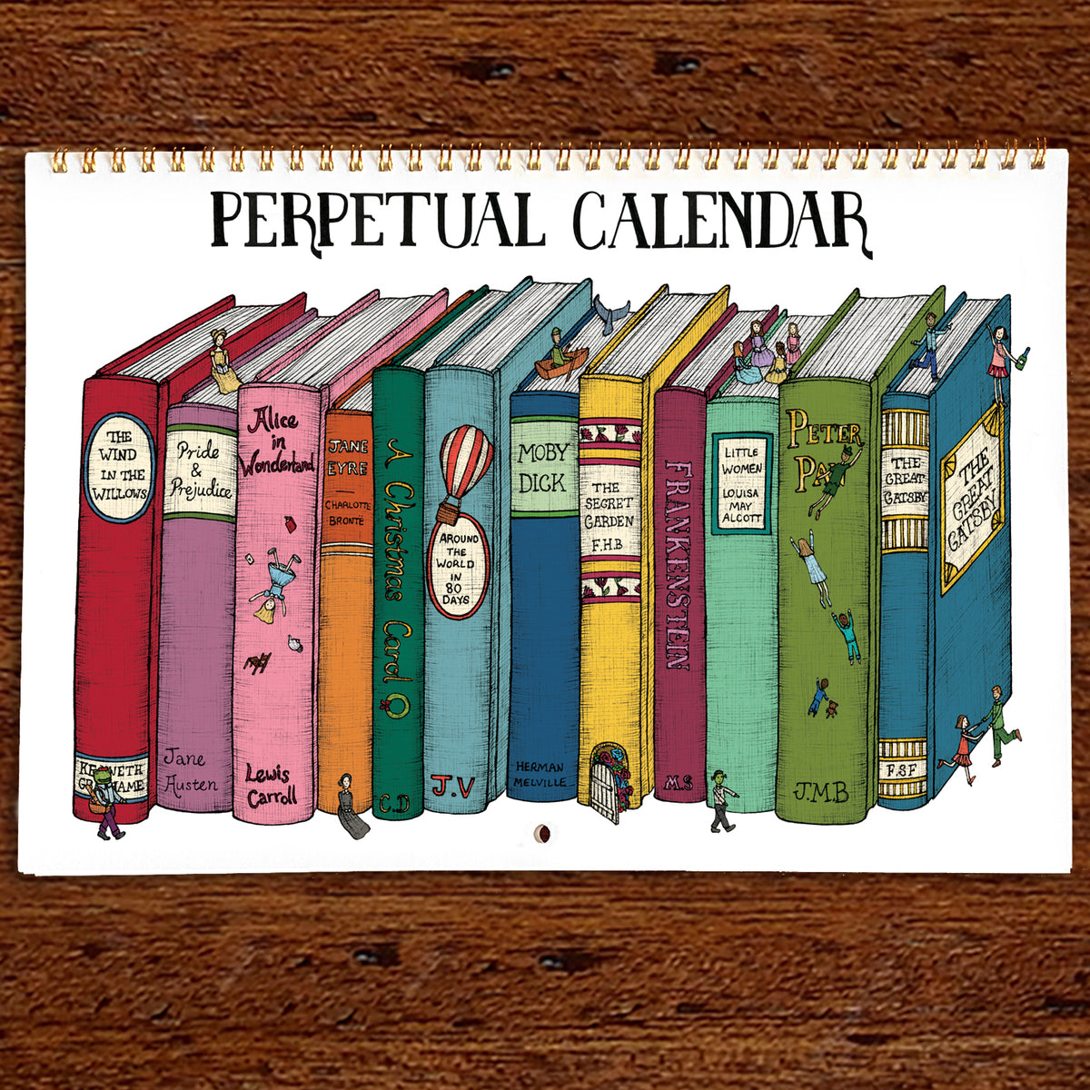 Book Themed Perpetual Calendar (Birthday Calendar)