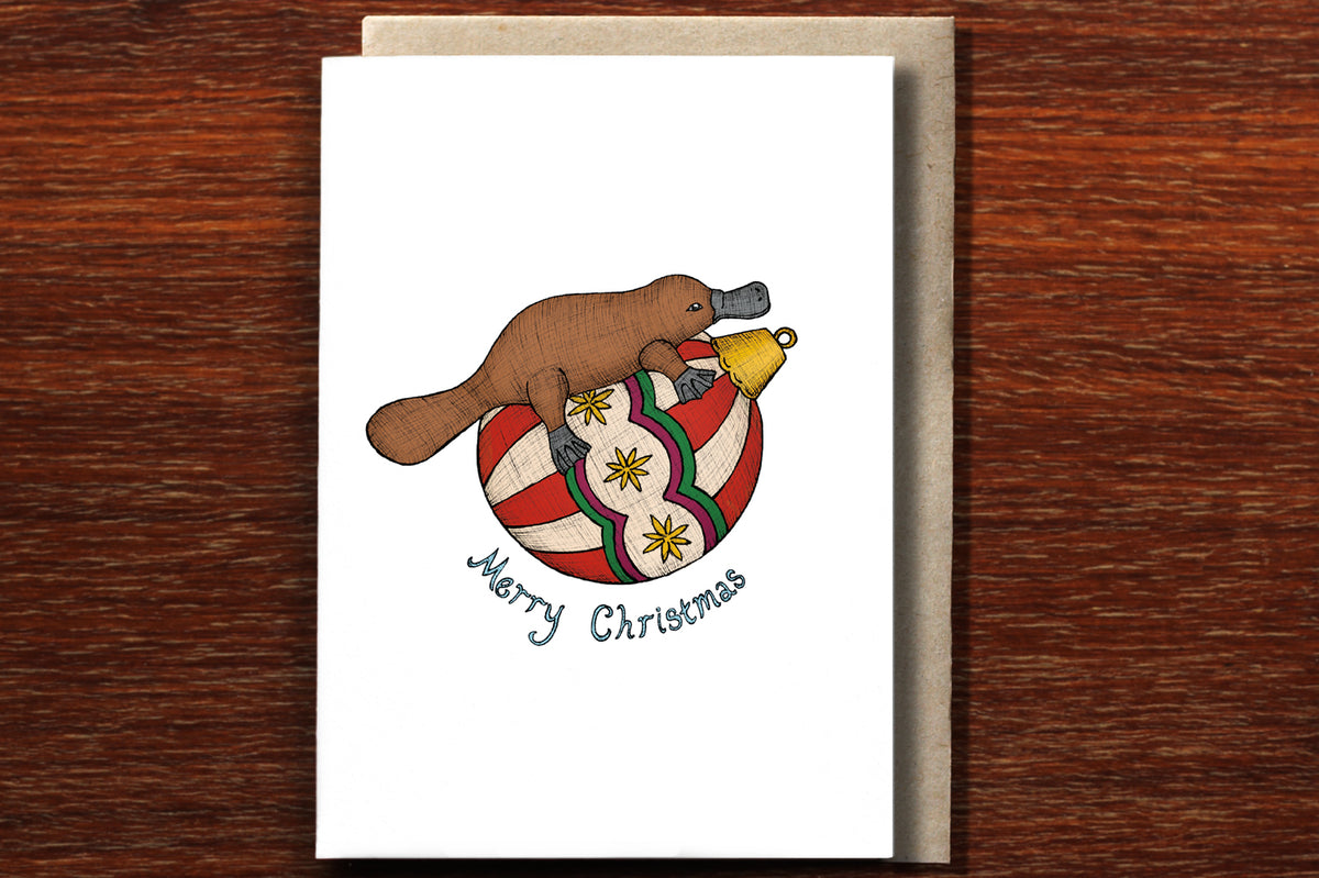 Platypus Christmas - Christmas Card