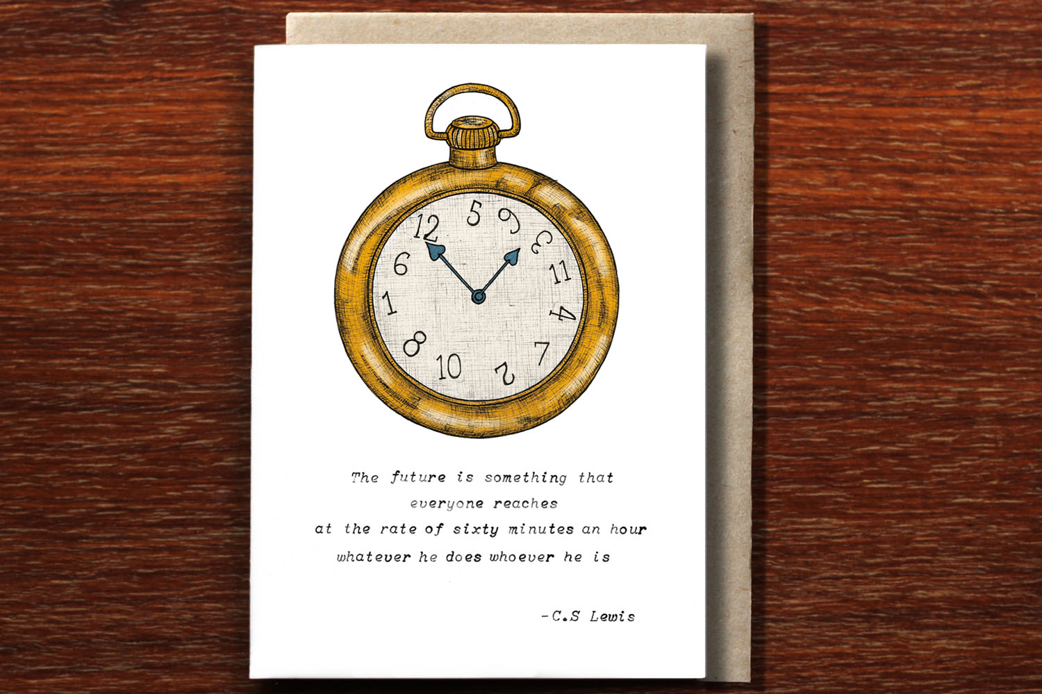 Pocket Watch - Greeting Card