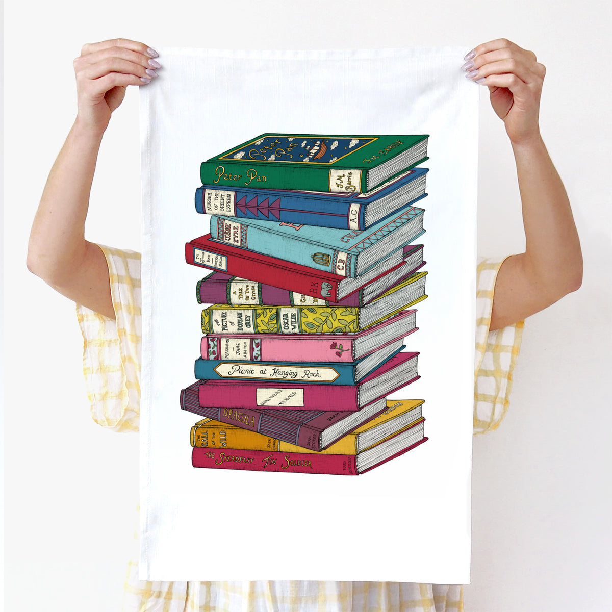 Second Edition Book Lovers - Art Tea Towel