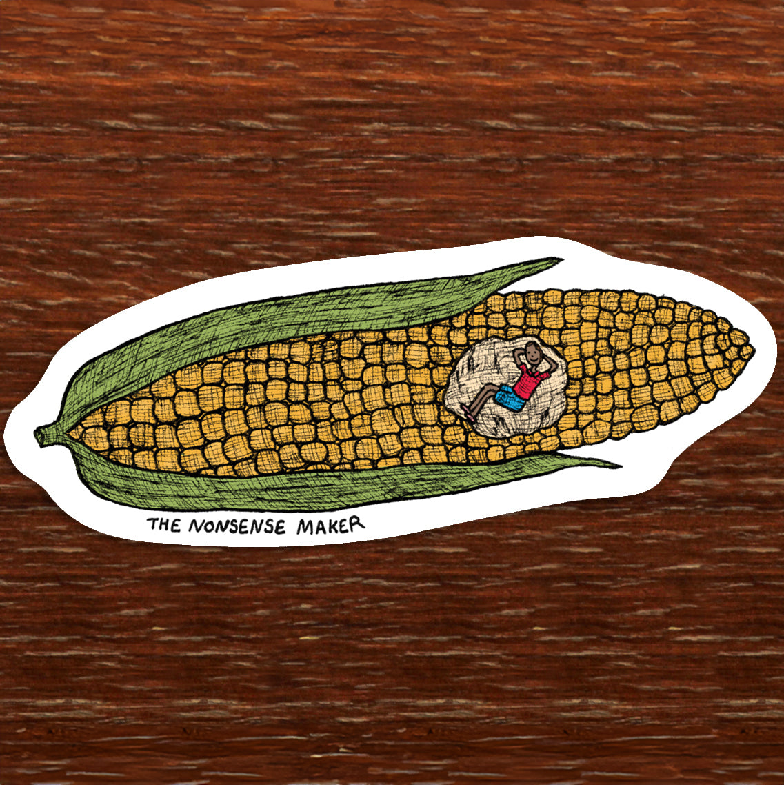 Corn Sticker - Vinyl Stickers