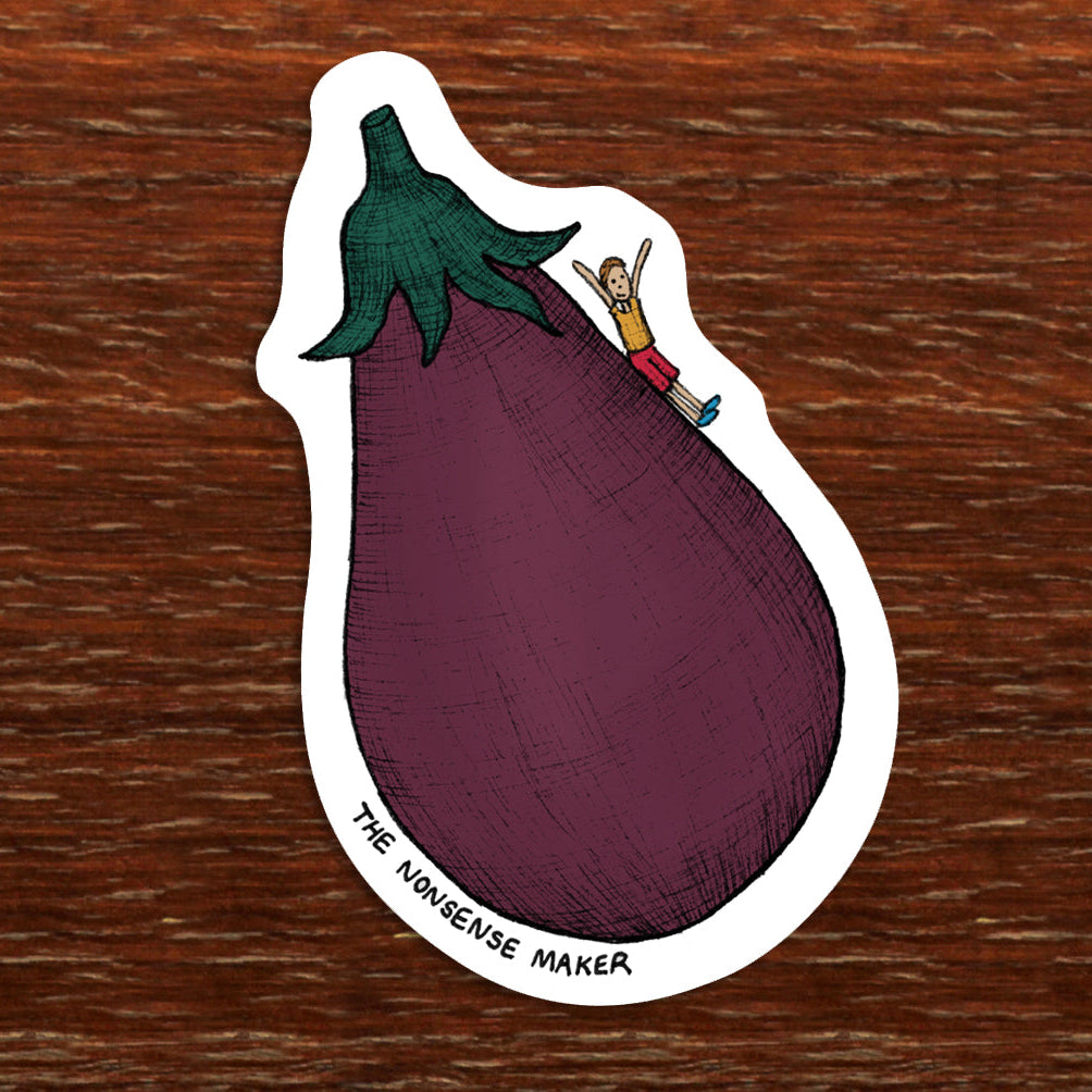 Eggplant Sticker - Vinyl Stickers