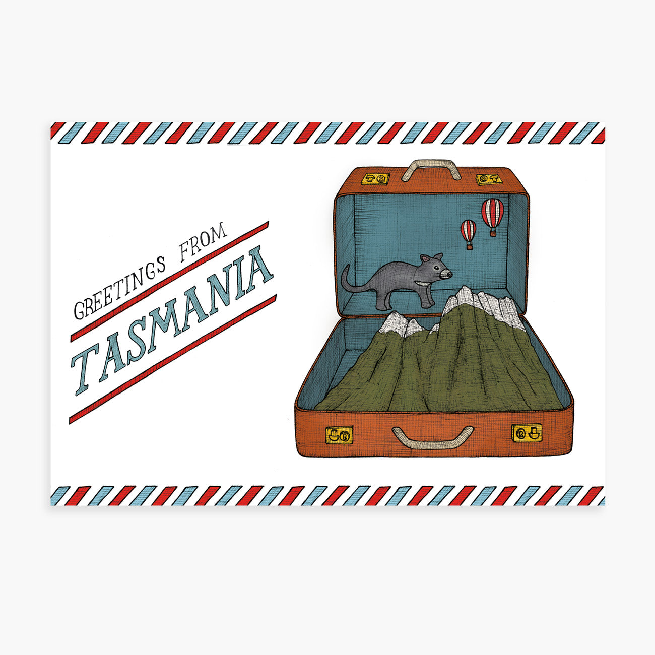 Australian Postcard - Tasmania Design | The Nonsense Maker