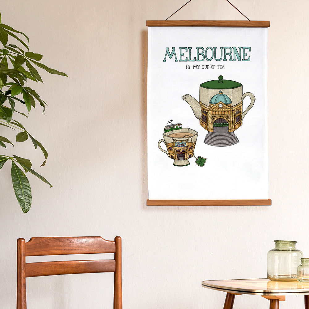 Melbourne Teapot - Art Tea Towels