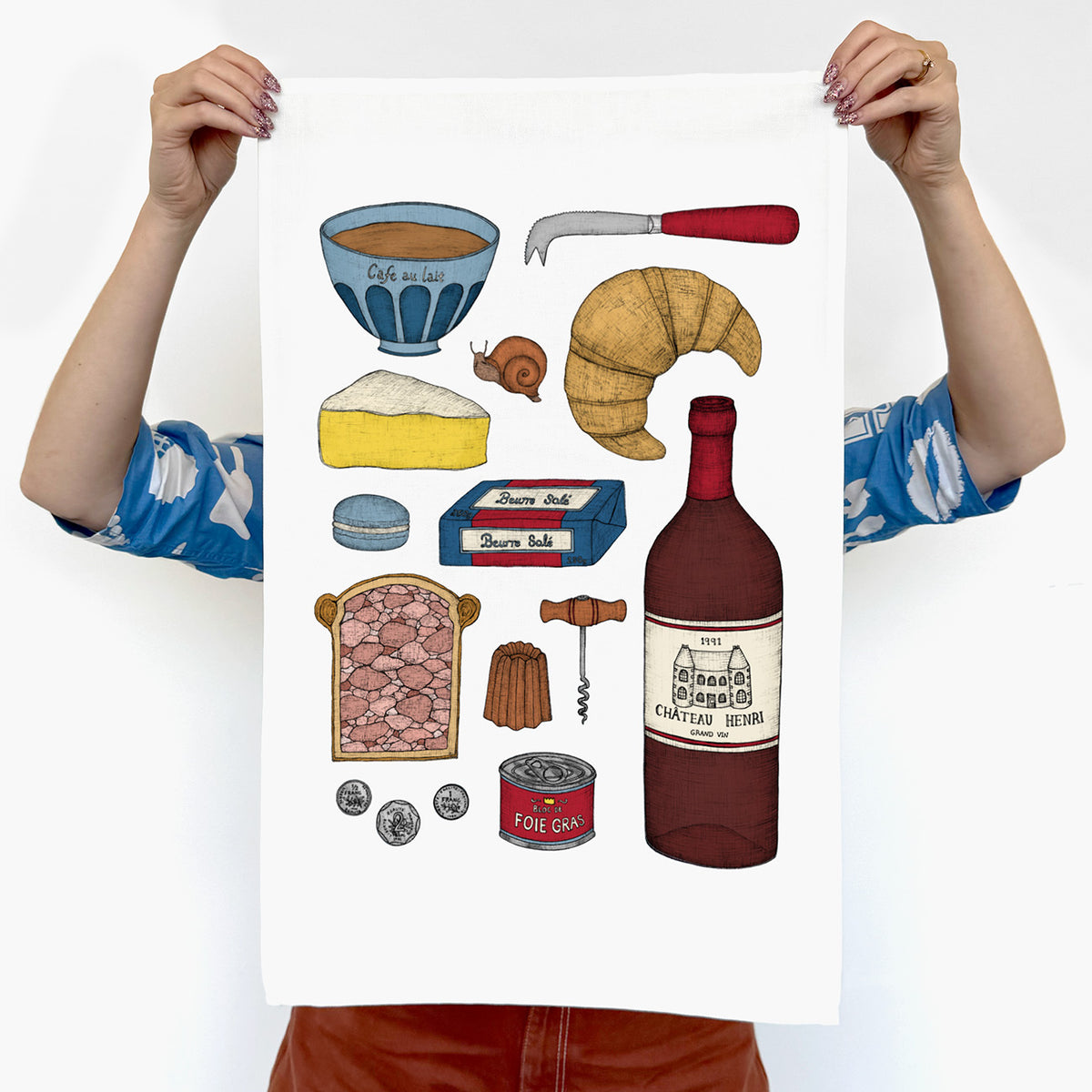 My French Kitchen - Art Tea Towel