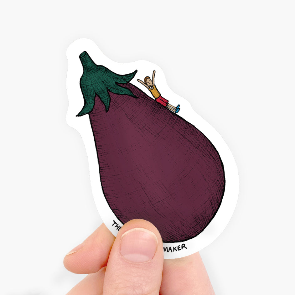 Eggplant Sticker - Vinyl Stickers