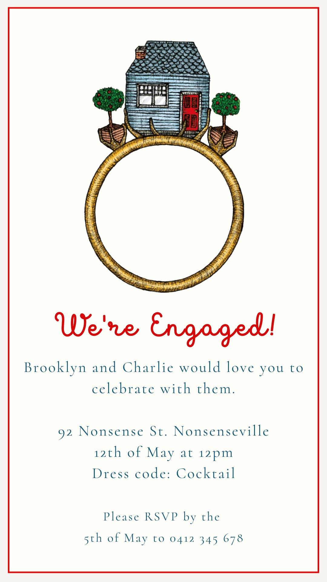 Engagement House - Digital Invitation