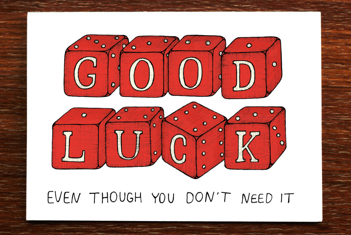 Lucky Dice - Good Luck Card