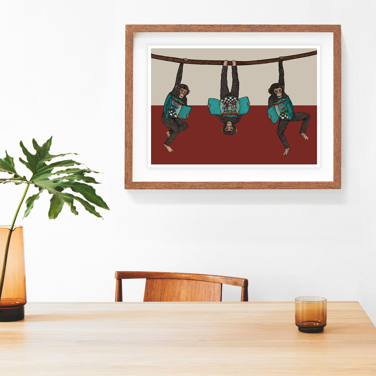 The Monkey's Puppet Show - Art Print