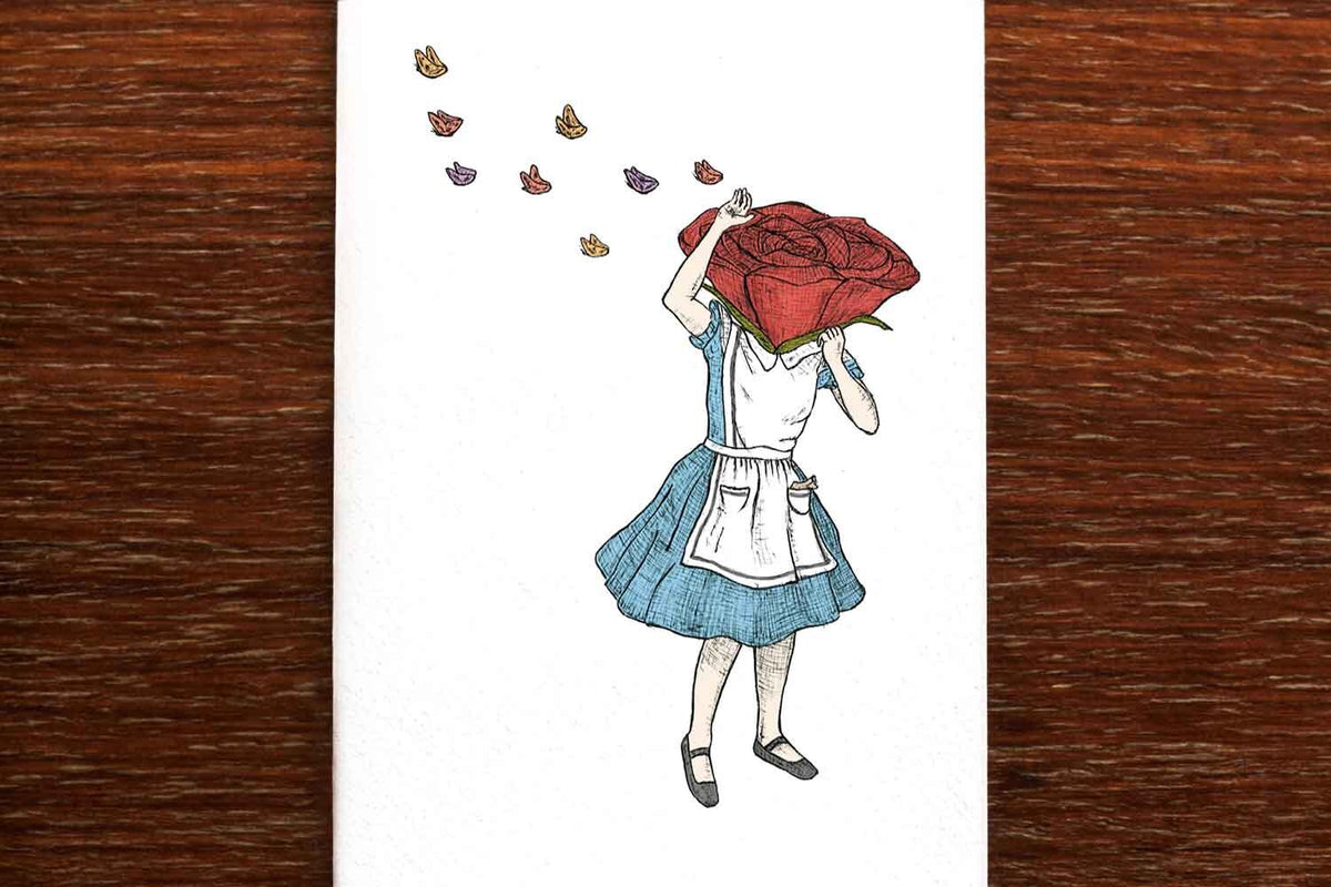 Alice and the Rose - Whimsical Greeting Cards
