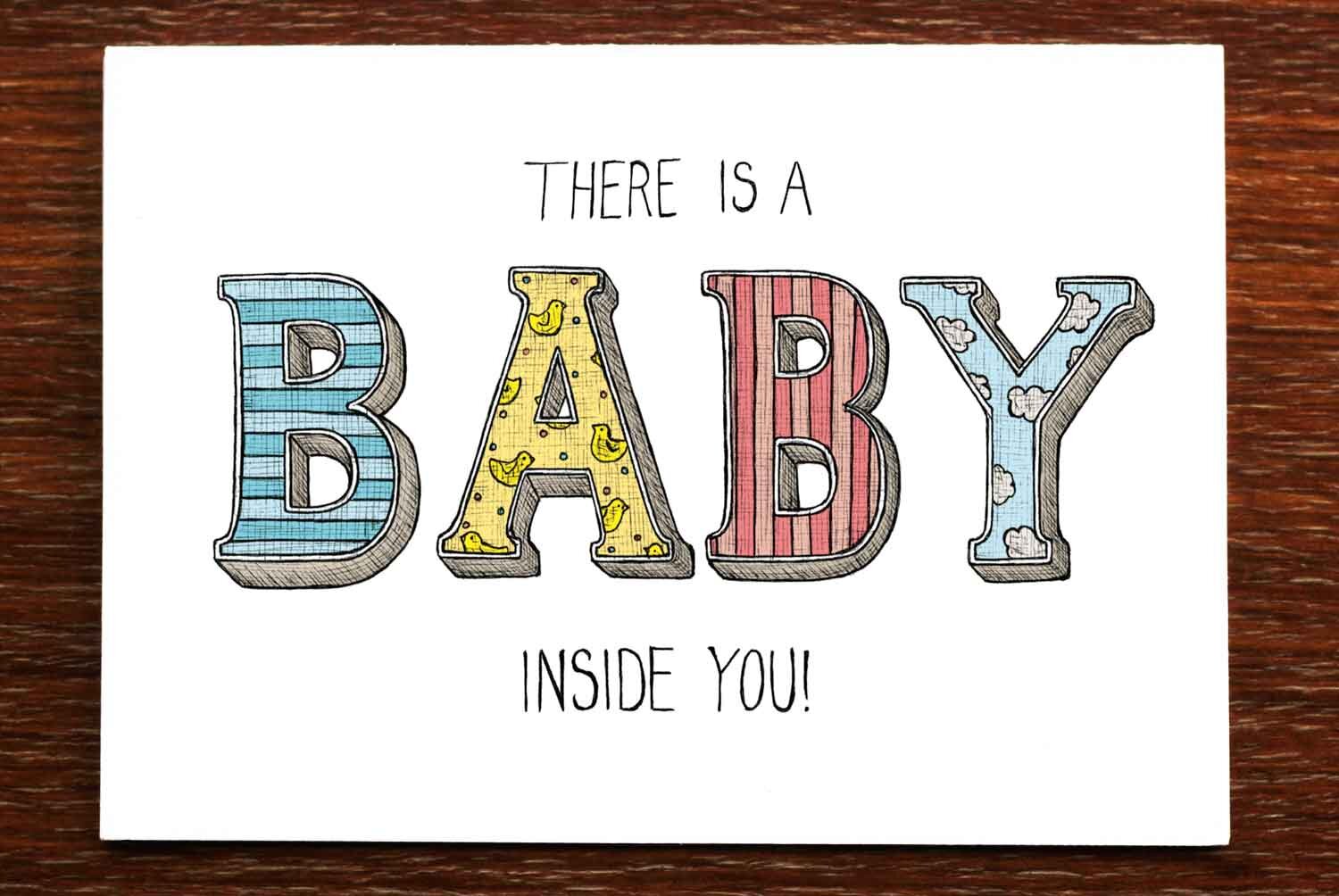 Baby Inside You - Pregnancy Card