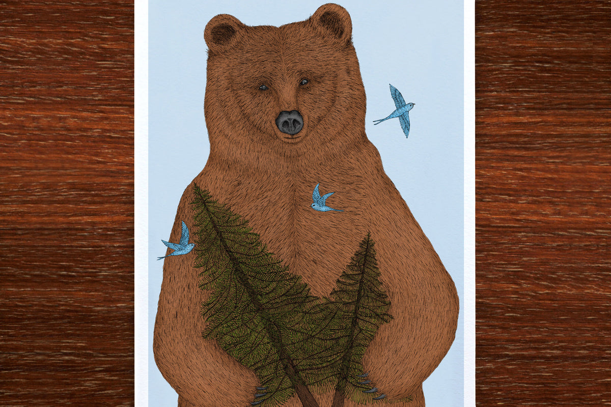 The Bear Who Left - Children's Wall Art