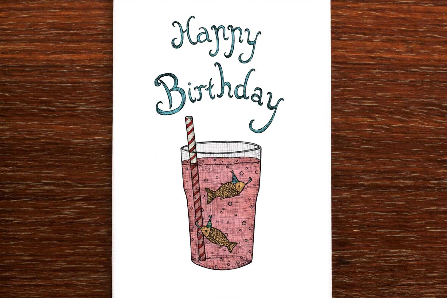 Birthday Fish - Birthday Card