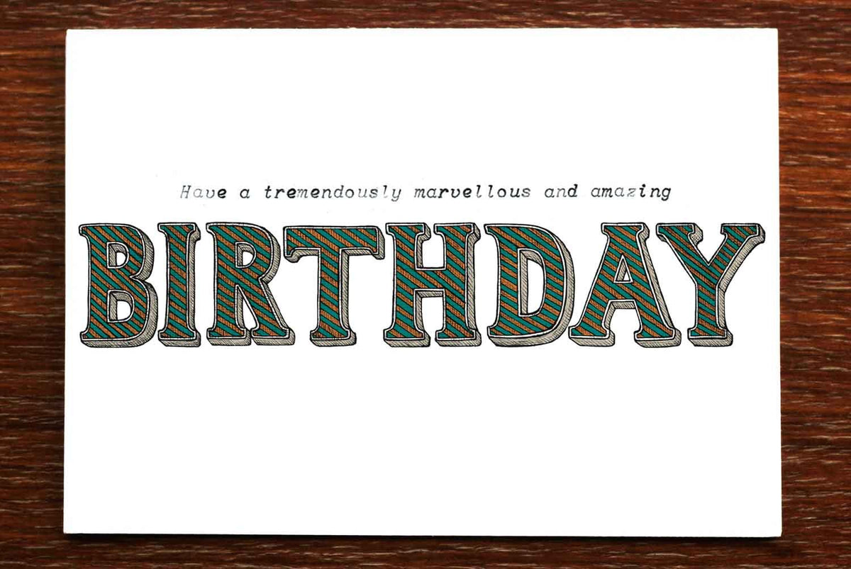 Birthday Type - Happy Birthday Card