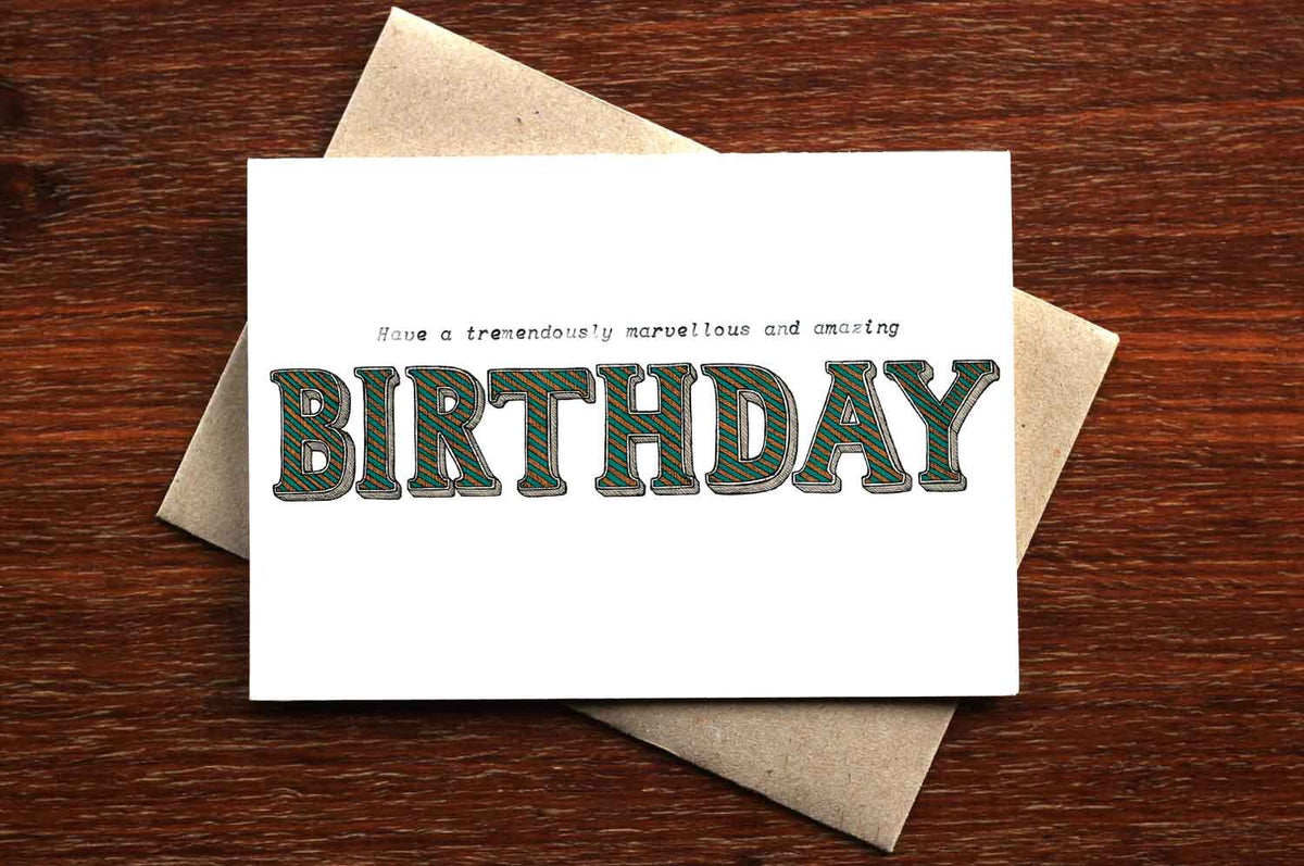 Birthday Type - Happy Birthday Card