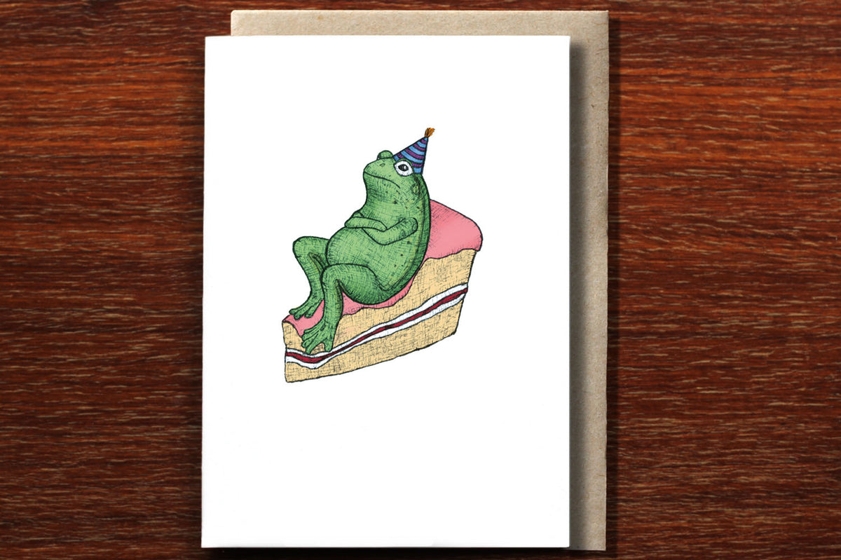 Birthday Frog - Happy Birthday Card