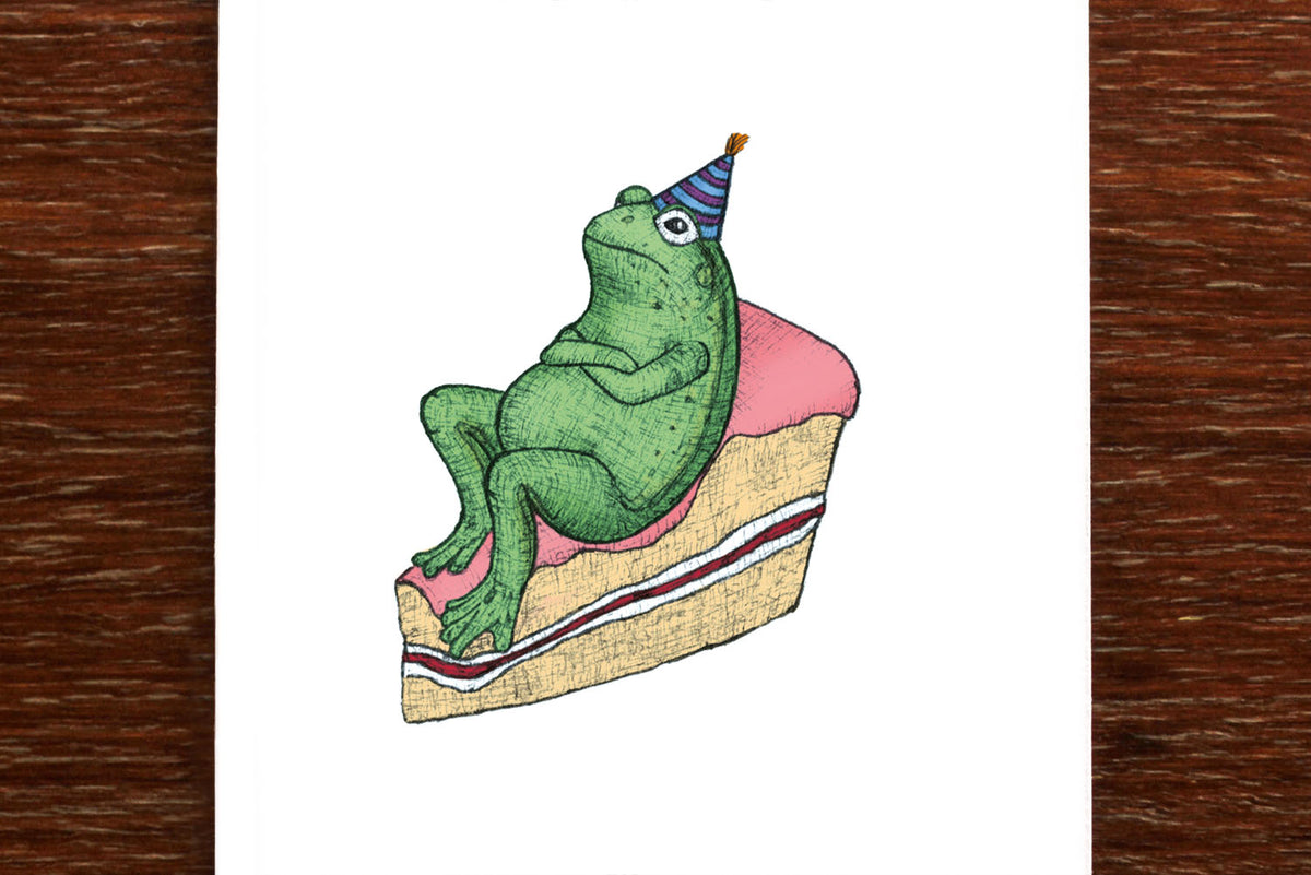Birthday Frog - Happy Birthday Card