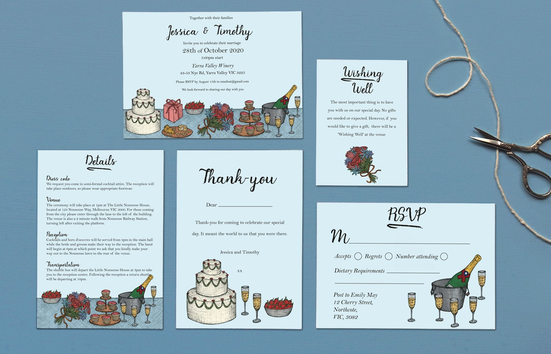 Wedding Invitation Sample Pack