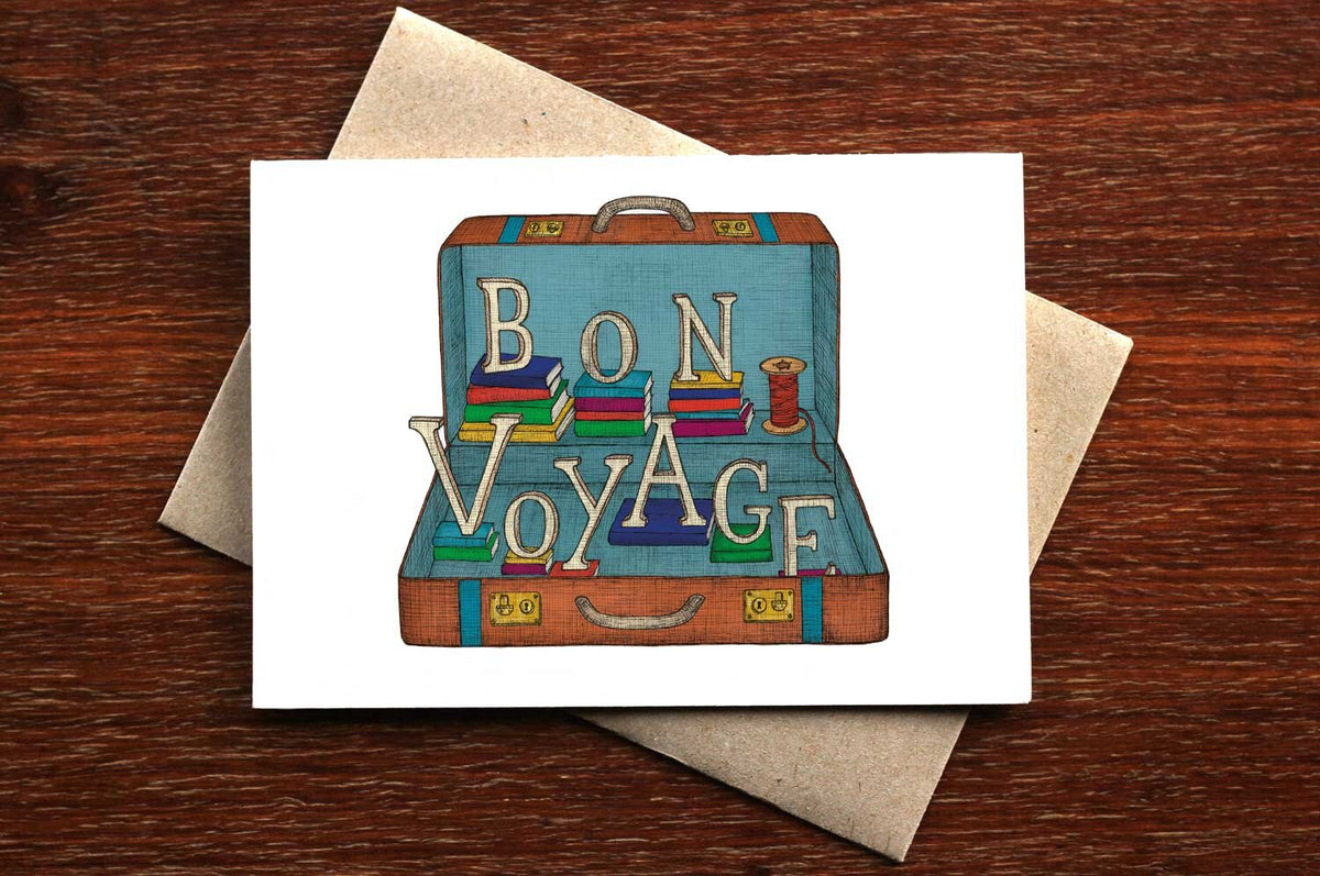 Bon Voyage Card - Farewell Card