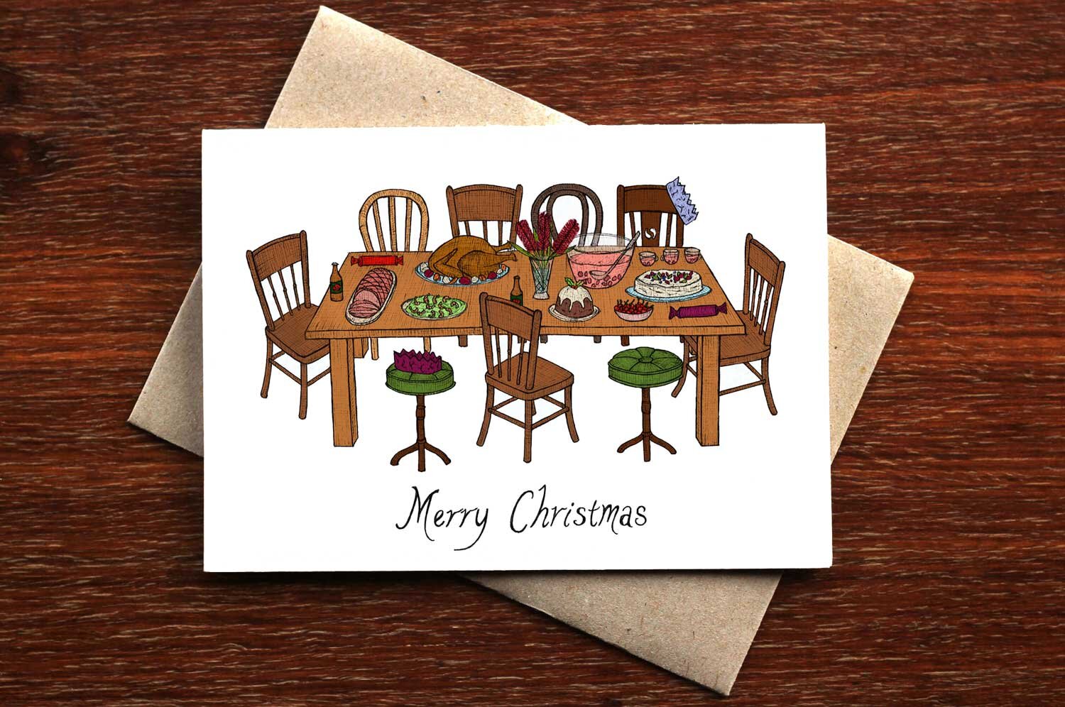 Christmas Lunch - Christmas Card