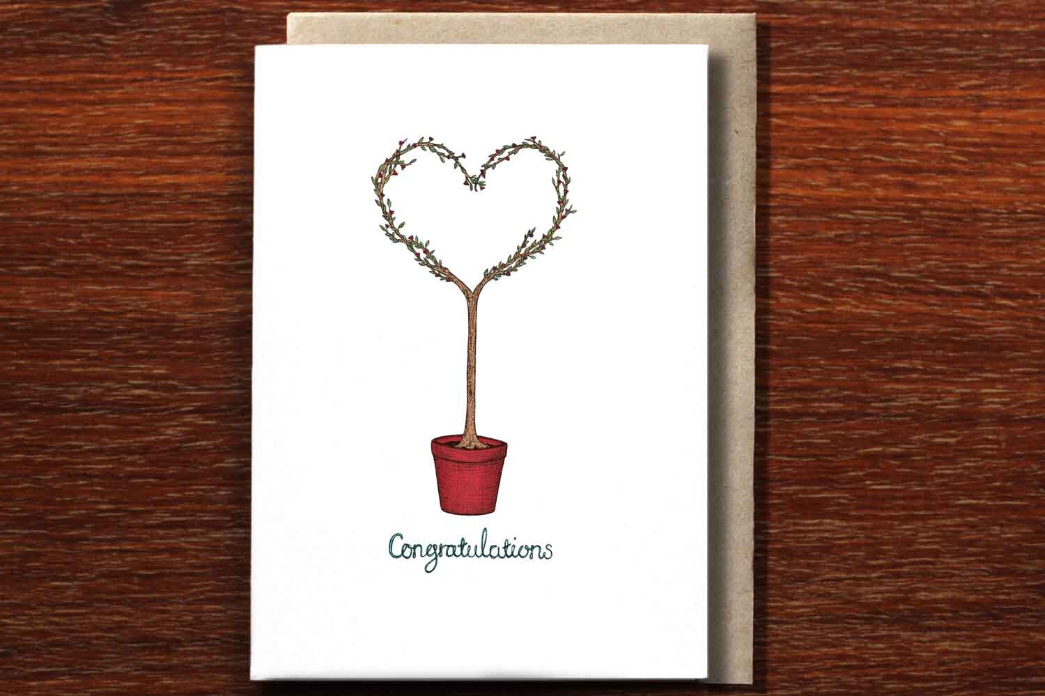 Love Tree - Congratulations Card