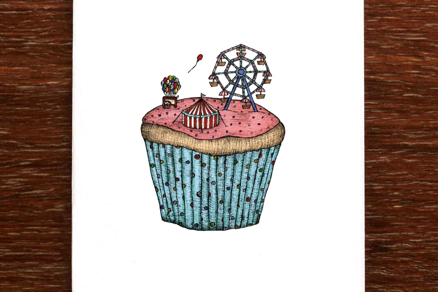 Cupcake Carnival - Greeting Card