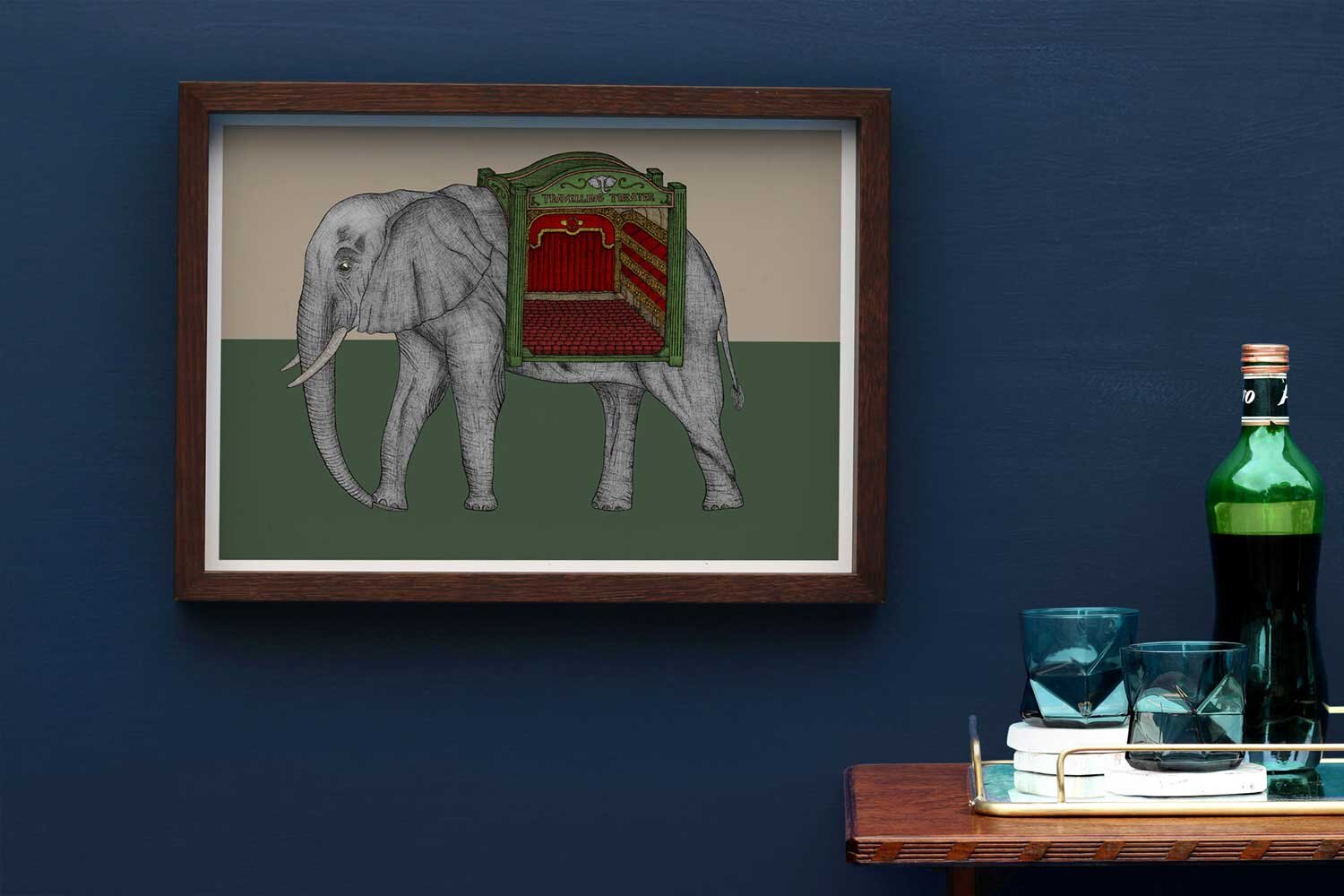 The Elephant Theatre - Art Print