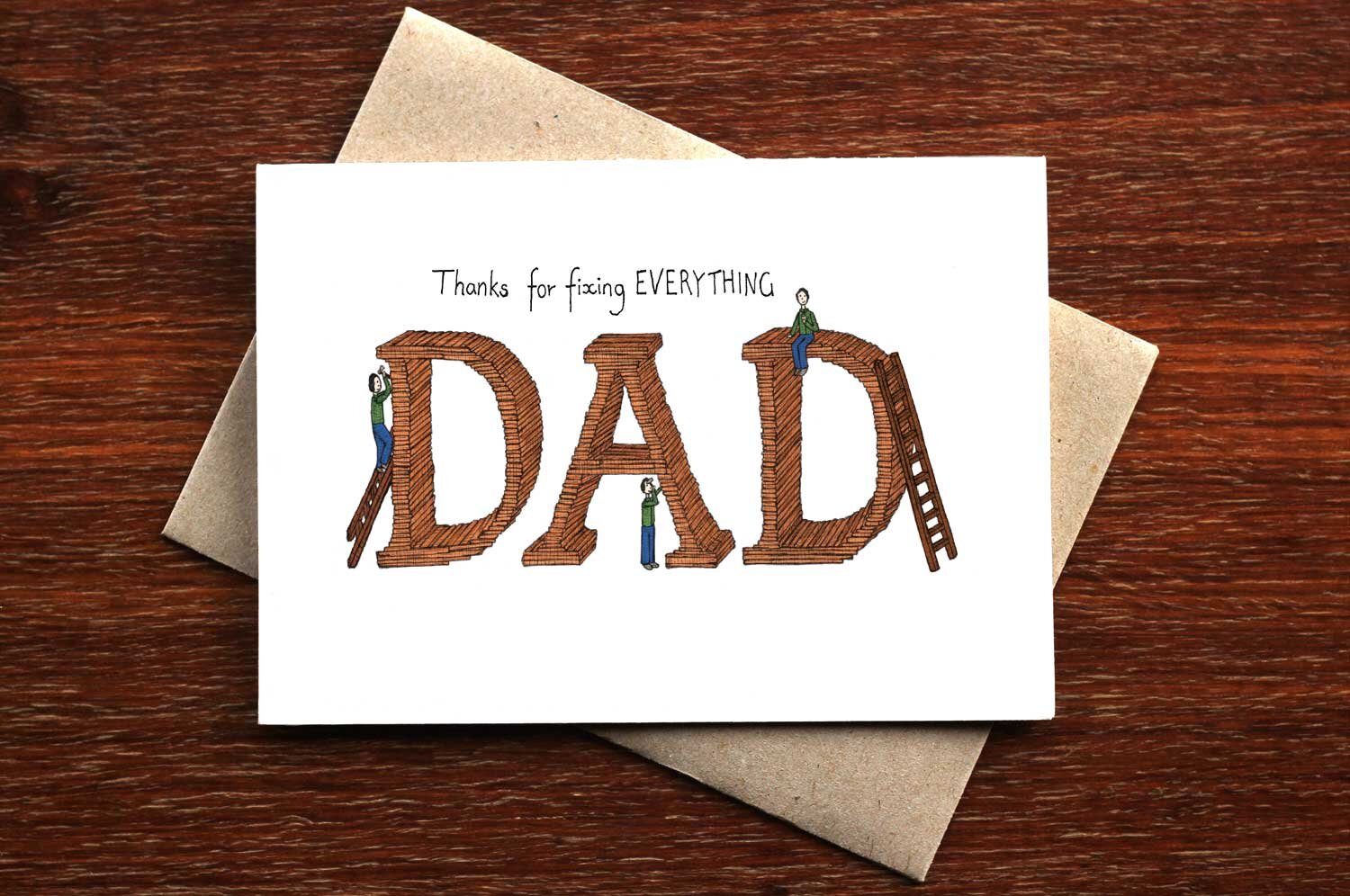 Thanks for fixing Everything Dad - Father's Day Card