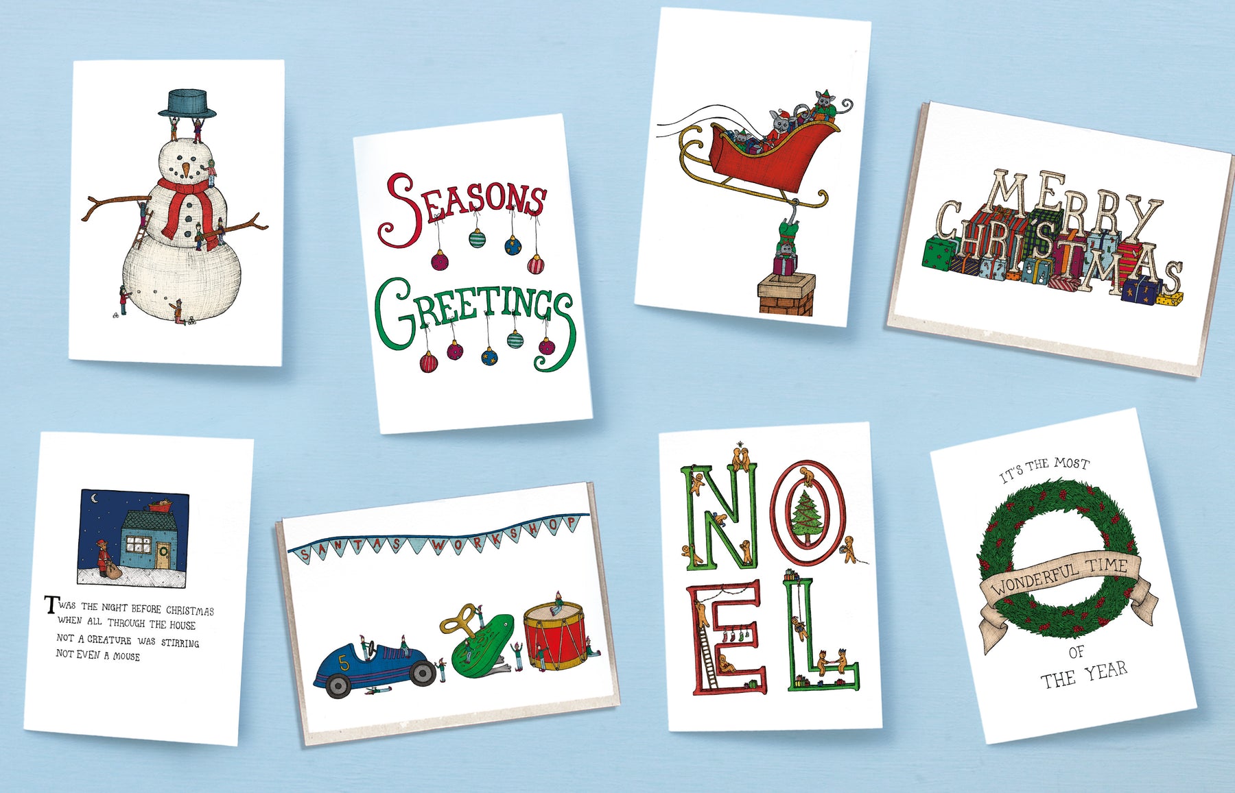 Box of Christmas cards